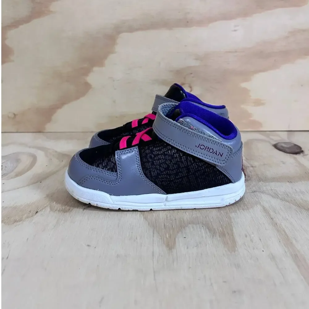 Nike -Jordan Flight Club 90 -Sneakers -Gray/Black -Kids Toddler - 8C -602663-027